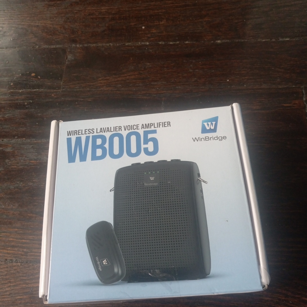 WinBridge Portable Voice Amplifier with Bluetooth Lavalier Microphone